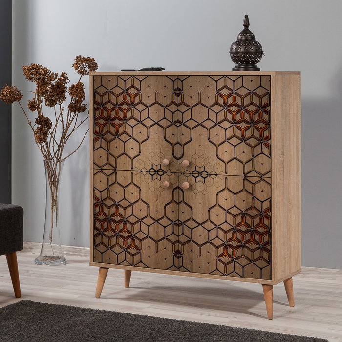 Hanah Home Multilux-720 Armario Multiusos Roble Sonoma